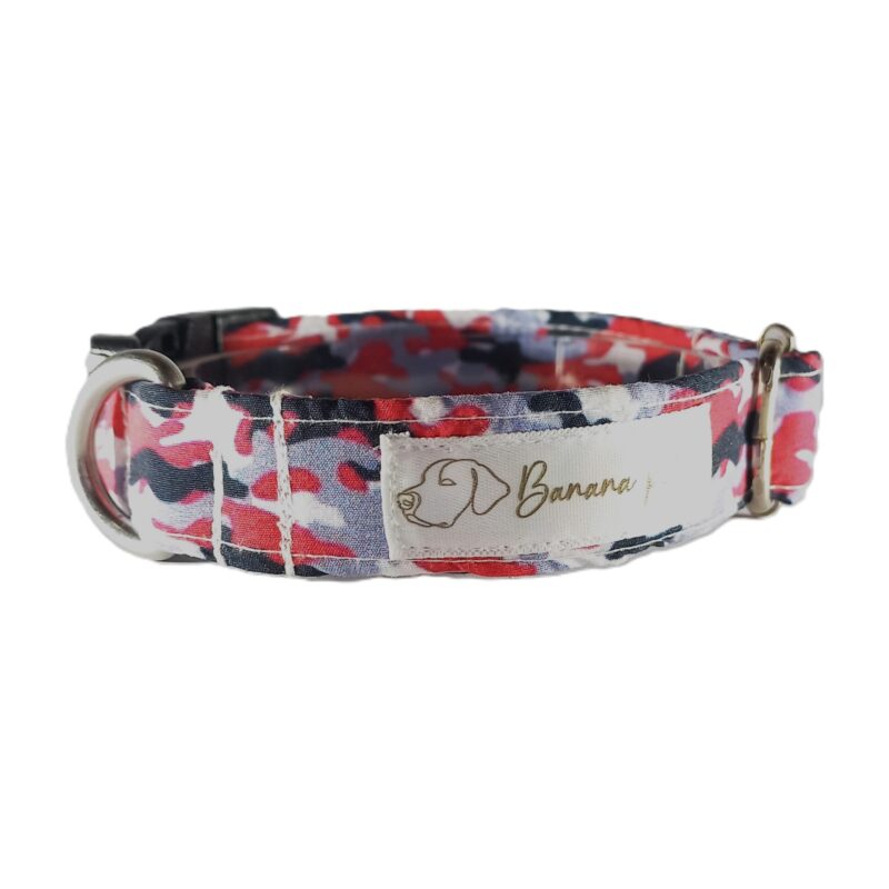 Collar Tradicional Camuflado Rojo